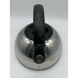 Revere Stainless Steel Whistling Tea Kettle Paul Rever Ware Easy-Fill Easy Clean